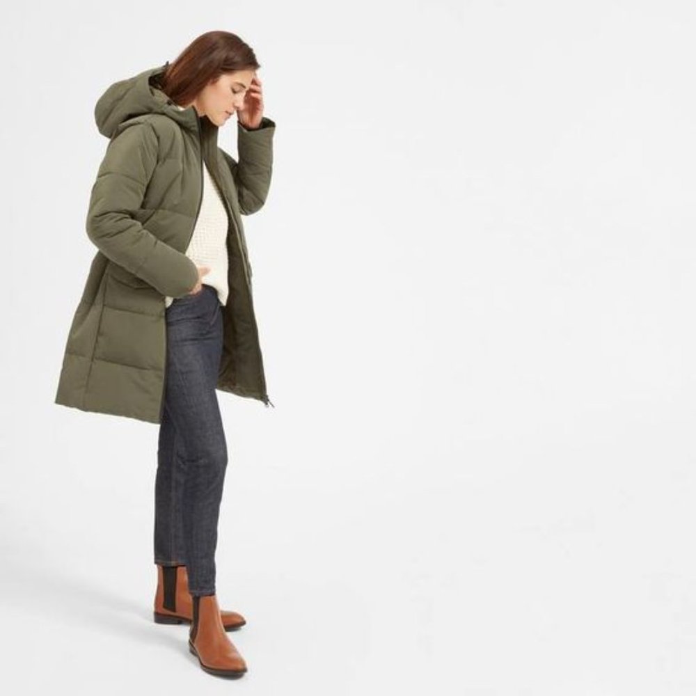 Everlane Down Puffer Coat - Size XXS
